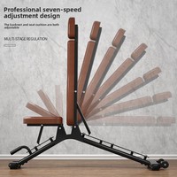Banc de musculation pliable et réglable en métal, multifonctionnel, avec roulettes, robuste, multi-positions pour l'entraînement