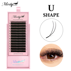 Medylash Nouveaux Cils 3D 4D 5D en <span class=keywords><strong>U</strong></span>, Cils en Forme de <span class=keywords><strong>U</strong></span> Tendance, Faux Cils Personnalisés Cruel Label, Extension de Cils 2D YY <span class=keywords><strong>UU</strong></span> - Product Image 2