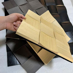 Panneaux acoustiques en mosaïque de bois naturel, écologiques, absorbant le son, pour la décoration intérieure - Product Image 2