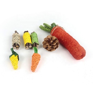 Juguetes Para morder de conejo para hámster, juego de madera Natural para morder con forma de Animal pequeño, para dientes de Rab, 8 paquetes - Product Image 6