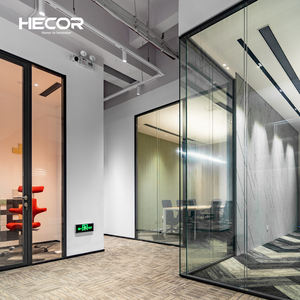 การปรับแต่งห้องสํานักงานเชิงพาณิชย์ผนังกันเสียงฉาก<span class=keywords><strong>กั้น</strong></span>กระจกกั้นโปร่งใส - Product Image 4