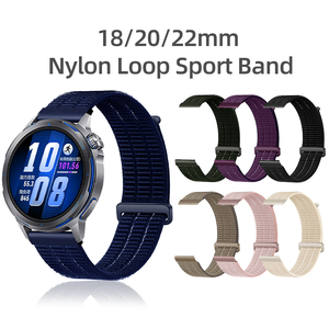 Correa de reloj Upro Premium Cloud-feel de nailon elástico para Huawei Watch GT Runner, transpirable, de 18 mm, 20 mm, 22 mm, de dos piezas. - Product Image 1