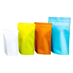 Bolsas de Embalaje de Papel de Aluminio Multicolor con Cierre Superior, Autoportantes, Reciclables, Impresas con Serigrafía, para Alimentos para Mascotas, Granos de Café, en Pequeños Lotes - Product Image 5