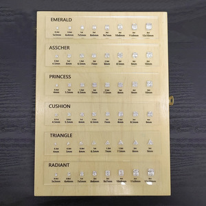 Đá quý biểu đồ Zircon kích thước thiết lập mẫu Kim Cương biểu đồ đồ trang sức đá kích thước mẫu cho đồ trang sức - Product Image 3