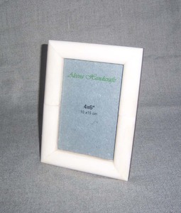 Cadre photo en bois de corne d'os, incrustation de nacre, décoration d'intérieur, cadre photo pour photos, fait à la main en Inde - Product Image 3