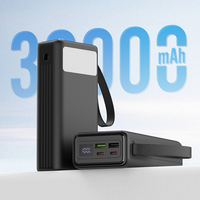 Produit de bonne vente Alimentation mobile Banques d'alimentation de téléphone portable Chargeur portable 30000mah Power Bank