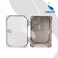 NEMA 4X Outdoor IP66 ABS Control Wall Mounted Panel Box 300*200*160mm Waterproof Clear Lid Electronics Instrument Enclosures"