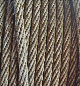 6x19+FC Verzinktes Kohlenstoffstahl-Drahtseil, Flexibles Stahlkabel mit Faserkern für Hebevorgänge Hochfestes Hebe-Drahtseil - Product Image 2