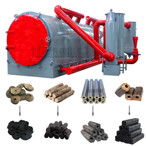 Ligne de production de briquettes de biomasse, presse extrudeuse à vis, four de carbonisation pour coques de noix de coco - Product Image 3