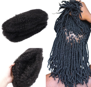 Pré-étiré Kinky Curly Micro Twist Cheveux Humains En Vrac Meches <span class=keywords><strong>Tresses</strong></span> pour Tressage Extension De Cheveux - Product Image 1