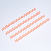 Pailles en plastique multicolores esthétiques en forme de fleur, 8 mm, réutilisables, sans BPA, pour la décoration d'événements et de fêtes, achat en gros