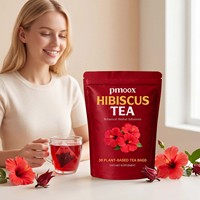 Sachets de thé aux herbes d'hibiscus naturel de qualité supérieure avec fleurs d'hibiscus pures pour une boisson bien-être quotidienne