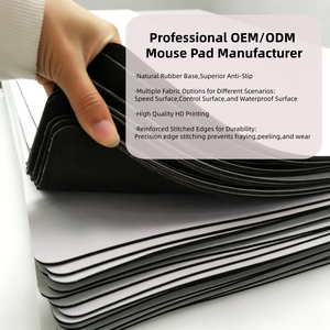 High Quality Custom Print Sublimation Mouse Pad Blanks Eco Friendly Natural <b>Rubber</b> Base Mouse Mats with <b>Edge</b> Sewing - Product Image 5
