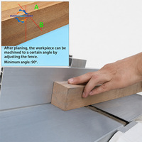 Machine à raboter la surface du bois, compacte et efficace, pour le travail du bois, le façonnage des surfaces et la fabrication de meubles