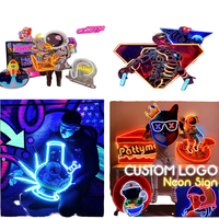 Enseigne néon LED 3D personnalisée avec télécommande, étanche IP65, multicolore, lettres lumineuses publicitaires extérieures pour bâtiments