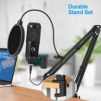 Microphone micro USB pour PC Gaming Karaoké Skype & YouTube Enregistrement Métal et plastique bon marché