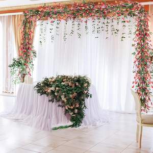 Bloemenkrans 6ft Lente Bloemenslinger Voor Mantel Het Hele Jaar Door Papieren Slinger Decor Voor Thuis Bruiloft Boog Veranda Decor - Product Image 3