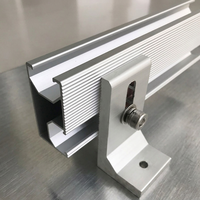 Support de fixation pour panneau solaire sur rail, supports de montage de panneaux solaires sur toit, accessoires pour système de montage solaire