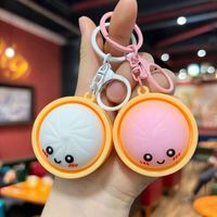 Nuevo Diseño 2026: Llaveros de PVC con Forma de Bollo Vaporizado 3D, Lindos y Creativos, para Parejas, Adornos, Recuerdos de Fiesta, Regalos Promocionales al por Mayor