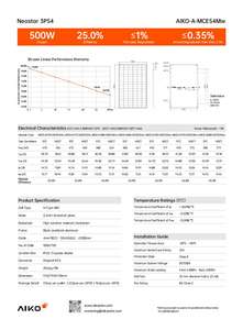 Aiko Volledig Zwart Mono Fotovoltaïsch Paneel 470W 480W 485W 490W 495W 500W Aiko Solar Neostar 3p54 Paneel Fotowoltaiczny Eu Voorraad - Product Image 3