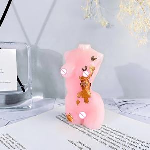DM791 al por mayor 3D cuerpo vela molde <span class=keywords><strong>silicona</strong></span> cera molde mujer Persona Humana chica cuerpo en forma figura resina Molde - Product Image 5