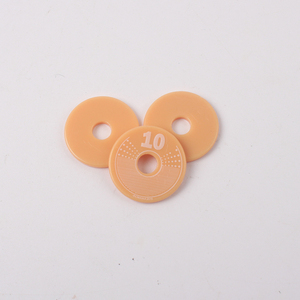 2024 nóng bán đôi màu nhựa <span class=keywords><strong>Token</strong></span> tùy chỉnh nhựa tag Coin <span class=keywords><strong>Token</strong></span> với lỗ - Product Image 4