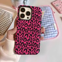 Design de luxe femmes imprimé léopard 3D Sublimation coques de téléphone portable pour iPhone 17 Pro Max 16 Pro 14 Plus