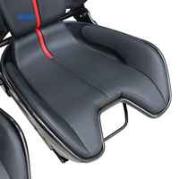 Siège de voiture de course en fibre de carbone sèche OEM pour Ferrari F430 Coupé Spider Scuderia, cuir Nappa, broderie LOGO