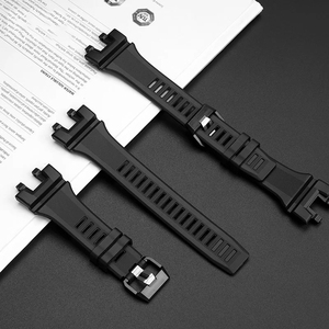 สายนาฬิกาเรซิ่นยางทดแทนยี่ห้อ Upro สำหรับนาฬิกา <span class=keywords><strong>Casio</strong></span> <span class=keywords><strong>GShock</strong></span> รุ่น GBA-900-1A/GBA-900CB สาย TPU สีดำ หัวเข็มขัดแบบพิน - Product Image 3