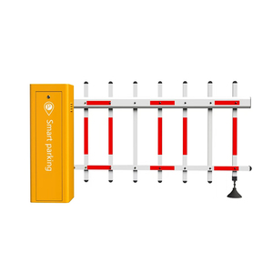 Puerta de barrera de pluma automática con brazo de dos vallas al mejor precio <span class=keywords><strong>para</strong></span> estacionamiento de vehículos de acceso - Product Image 1