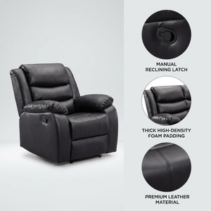 Frank high-end recliner corner <b>sofa</b>, with console and cup holder, high-density <b>foam</b>, suitable for large family living rooms - Product Image 3