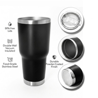 Bouteille d'eau et de jus isotherme 30oz sans BPA, gravée au laser, pour fêtes en extérieur, gobelet à vin, tasse sous vide