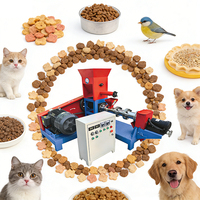 Extrudeuse multifonctionnelle pour aliments pour animaux de compagnie, une machine pour l'alimentation des poissons avec des moules interchangeables, 220V/380V, capacité de 40-60 kg/h