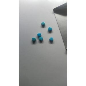 Cuarzo turquesa azul en forma de corazón, cuarzo turquesa tallado en forma de corazón, cuarzo turquesa de 6x6 mm, piedra preciosa de cuarzo turquesa suelta - Product Image 6