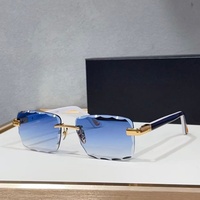 Lunettes de soleil carrées sans monture de style designer de haute qualité, UV400, lunettes de soleil haut de gamme pour les voyages en plein air et les fêtes