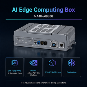 กล้อง GMSL2 8 ช่องทาง กล่องประมวลผล AI Edge Computing คอมพิวเตอร์อุตสาหกรรมแบบฝังตัว โมดูล WiFi/4G/5G แบบดูอัลแบนด์ - Product Image 1