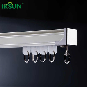 Iksun Aluminium Alloy Extrusion <b>Ceiling</b> Mount Hospital Household S Fold Curtain Track Rail - Product Image 1
