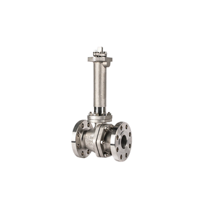 Vannes à boisseau sphérique flottantes Novatite à double étanchéité, avec siège métallique, conception à bonnet allongé, pneumatiques, OEM - Product Image 1