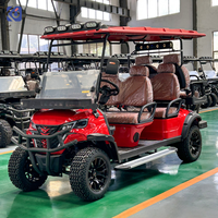 Voiturette de golf de luxe 6 places CAMP 72v avec batterie personnalisable pour le tourisme et les communautés