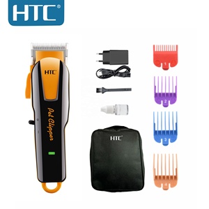 <span class=keywords><strong>Tondeuse</strong></span> à poils d'animaux HTC CT-8086 <span class=keywords><strong>professionnelle</strong></span> <span class=keywords><strong>sans</strong></span> <span class=keywords><strong>fil</strong></span>, rechargeable par USB, puissante, longue durée d'utilisation, machine de coupe OEM - Product Image 1