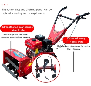 Pequeña motocultora multifuncional de gasolina de 170cc, cortacésped de gasolina de cuatro tiempos, pequeña máquina agrícola para desmalezar y abrir surcos en suelo suelto. - Product Image 5