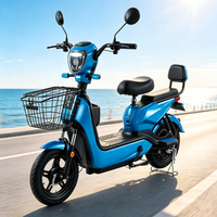 Vélo Électrique Adulte 2 Places 2026, Moteur Brushless Haute Vitesse 350W, Absorption des Chocs, Trottinette Électrique pour Trajets Quotidiens