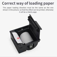 Imprimantes thermiques de reçus et codes-barres Dapper intégrées de 58 mm pour les petites entreprises, machine d'impression de factures POS