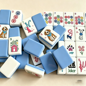 Juego de Mahjong de Viaje Personalizado al por Mayor en Stock, Set de Lujo Grabado en Acrílico, Fichas de Mahjong Americanas - Product Image 6