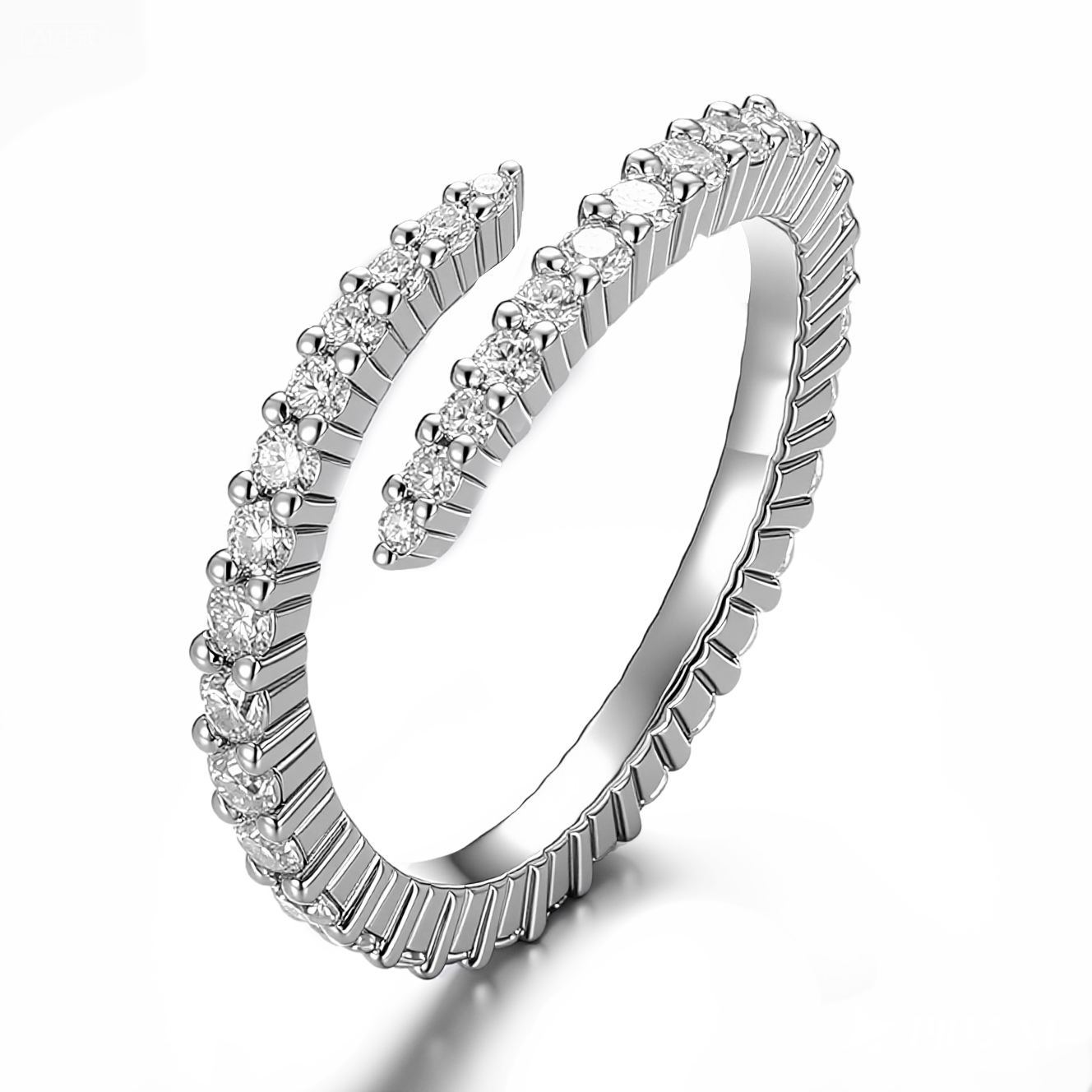 Real solid 14k gold lab diamond ring