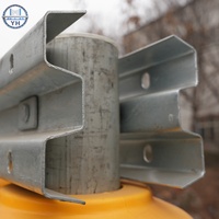 Système de barrière routière anti-collision en acier galvanisé robuste pour la construction de voies express