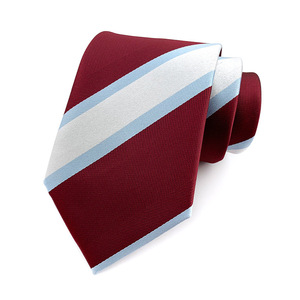 เนคไทโพลีเอสเตอร์ลายทาง20ซม. 8ซม. 21สีเนคไทสีส้มสุดหรูสำหรับผู้ชาย - Product Image 3