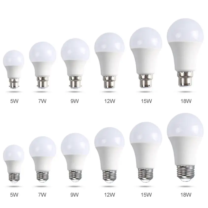 Lâmpada de led ce resistente a economia de energia, 220v, sem cintilação, material primário, regulável, 5w, 7w, 9w, 12w, 15w, 18w, 24w, e27, para casa