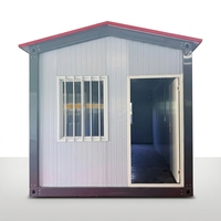 Casa Móvil Prefabricada de Lujo Moderna con Techo a Dos Aguas, Estructura de Acero, Cabaña Modular Tipo Contenedor para Resort