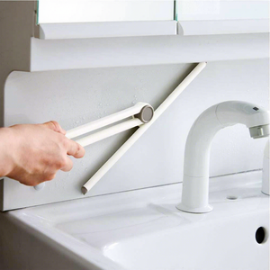 Nouveau 2024 Lot de 2 Raclettes en silicone noir, rotatives à 360°, polyvalentes pour portes vitrées, <span class=keywords><strong>11</strong></span> pouces - Product Image 2